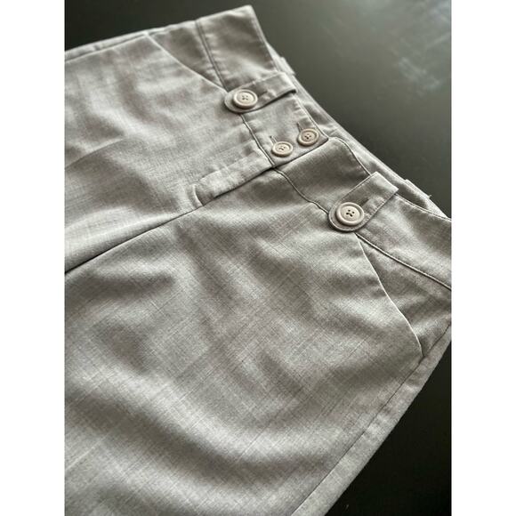 EXPRESS Design Studio 'Editor' Gray Cropped Wide Leg Pant sz 6 - Picture 2 of 12